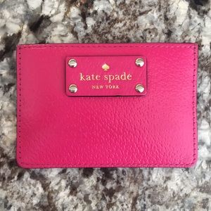 Kate Spade pink card holder